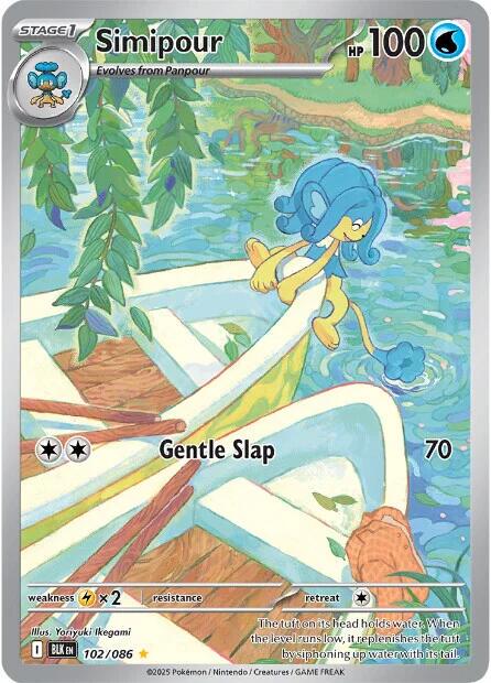 Black Bolt Simipour Pokémon card